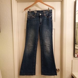 EUC GAP 1969 authentic flare jeans, 26 regular